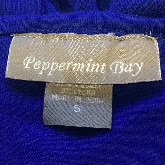Peppermint Bay Royal Blue  Strapless Coverup Size S - Picture 3 of 3